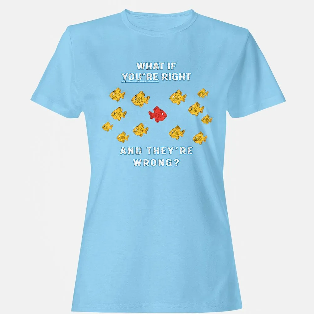 Women's T-Shirt - 6ZPULA2J - Light Blue - 8