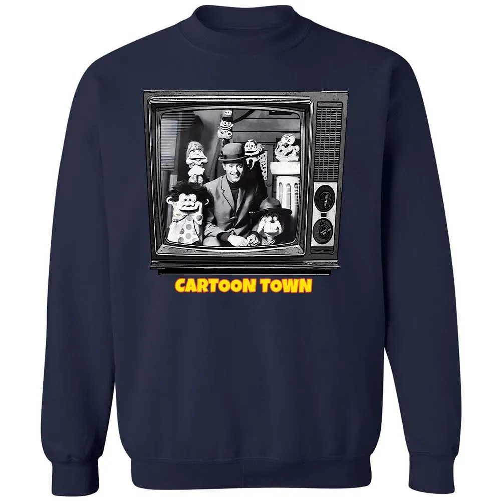 Cartoon Town - Navy - 2