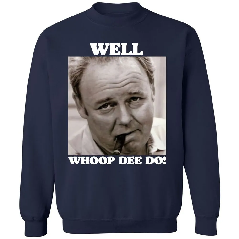 Funny 70s Tv Quote Whoop Dee Do - Navy - 2