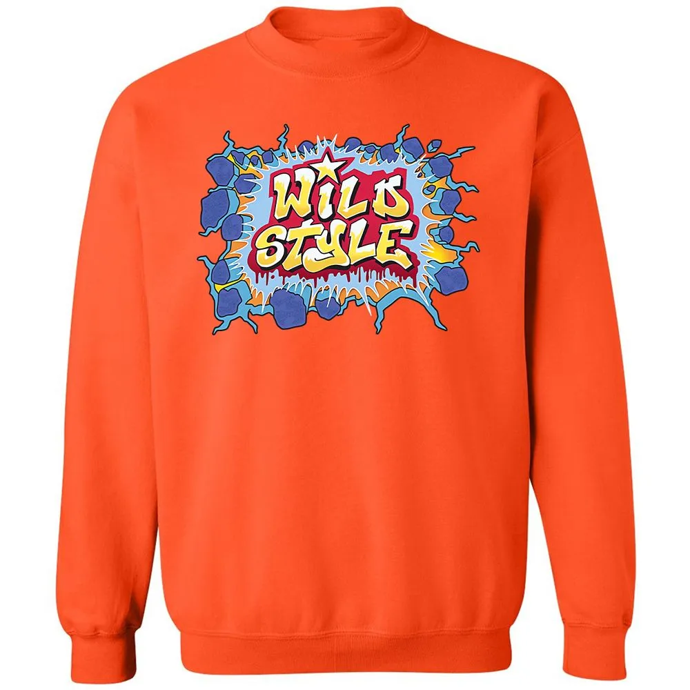 Classic Unisex Sweatshirt - Black - Orange - 10