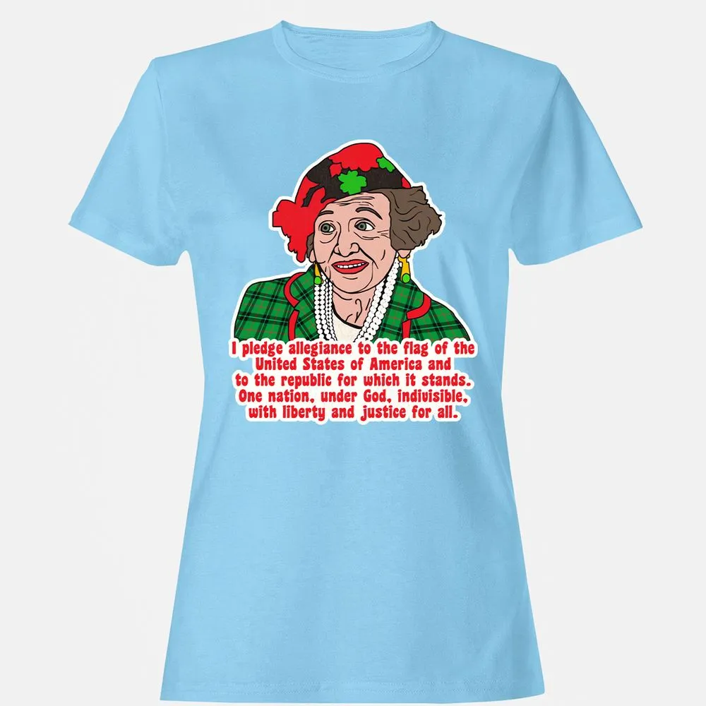 Women's T-Shirt - YQTLQSA7 - Light Blue - 8