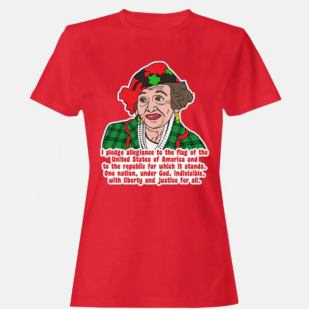 Women's T-Shirt - YQTLQSA7 - Red - 13