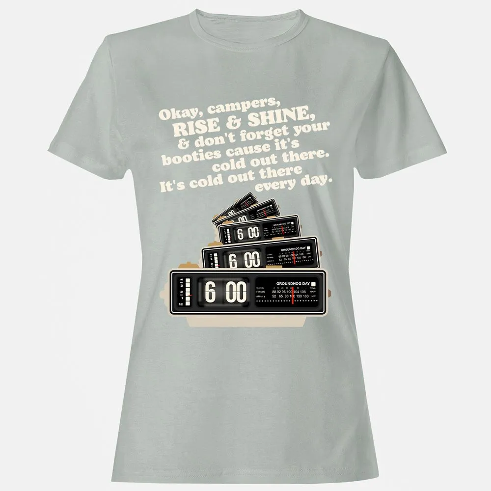 Women's T-Shirt - B597QEYG - Ash - 2