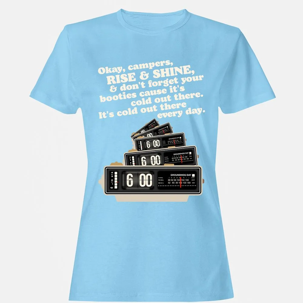 Women's T-Shirt - B597QEYG - Light Blue - 8