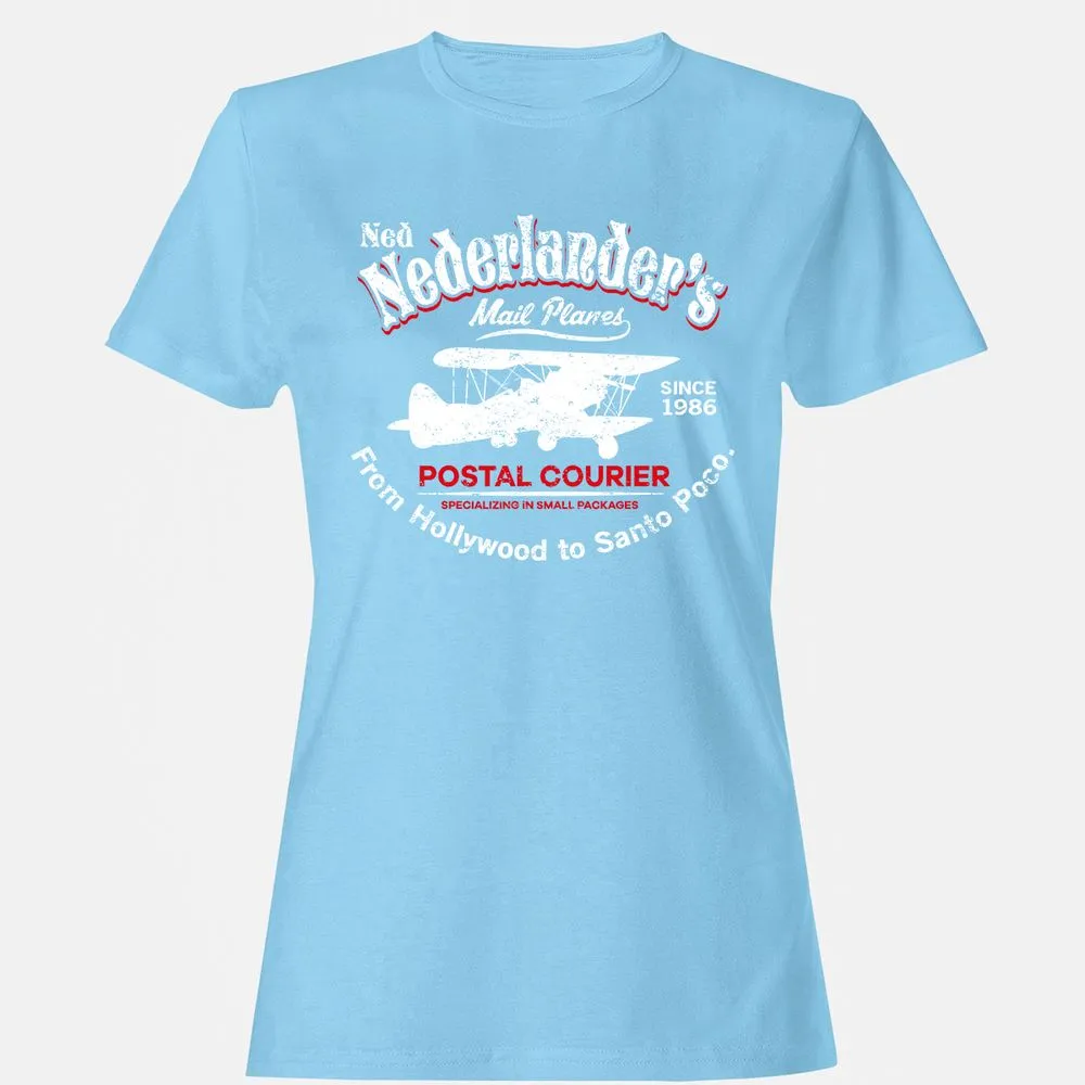 Women's T-Shirt - QL5Z7AMB - Light Blue - 8