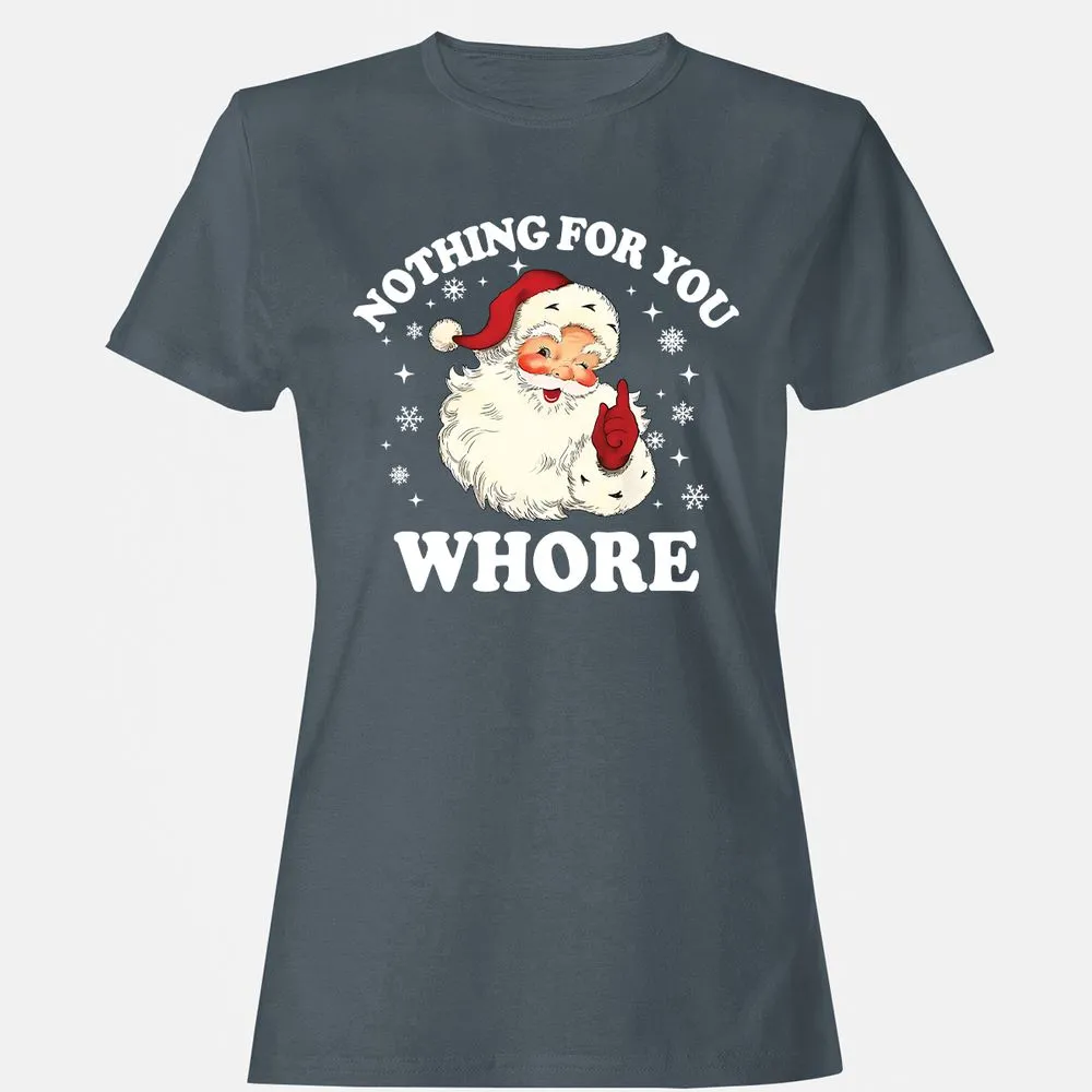Nothing For You Whore Santa - Charcoal - 3
