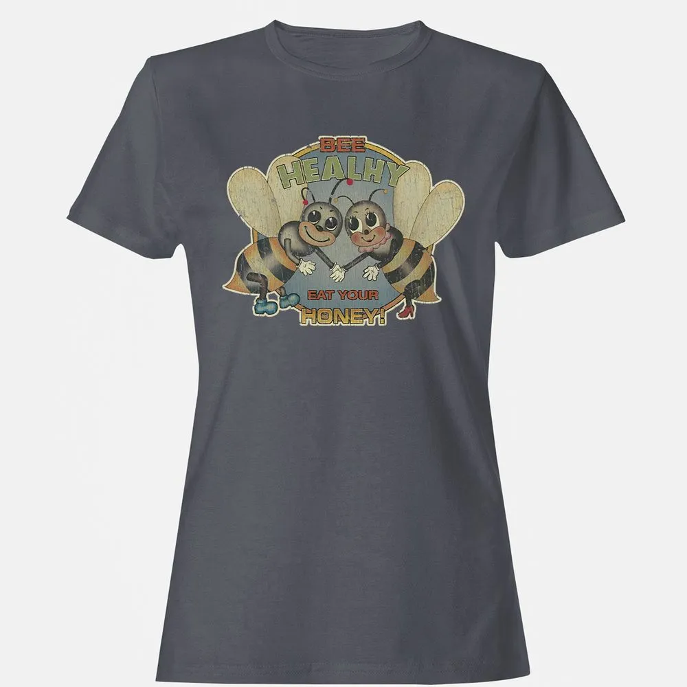 Bee Healthy Eat Your Honey - Dark Heather - 5