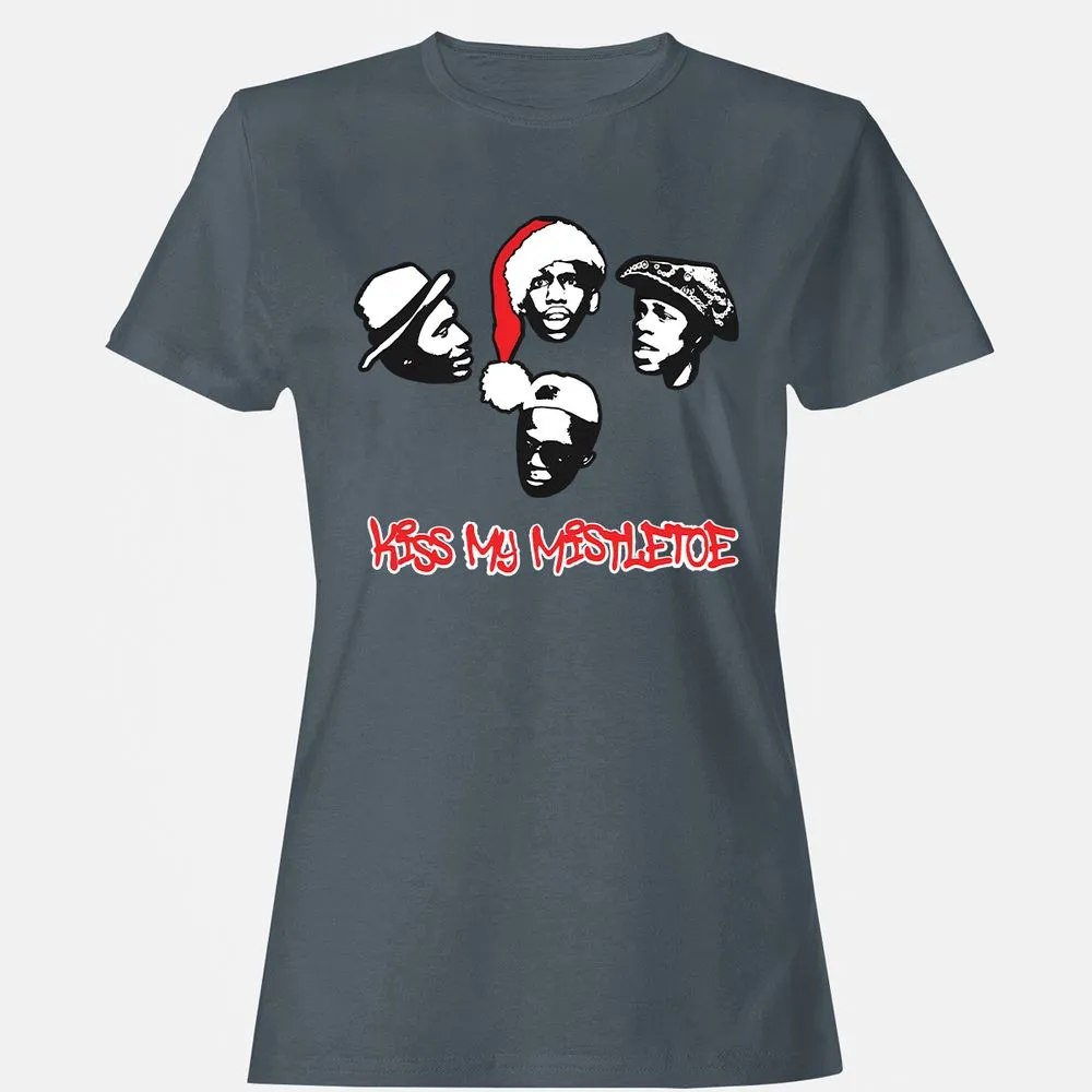 Kiss My Mistletoe Xmas Rap - Charcoal - 3