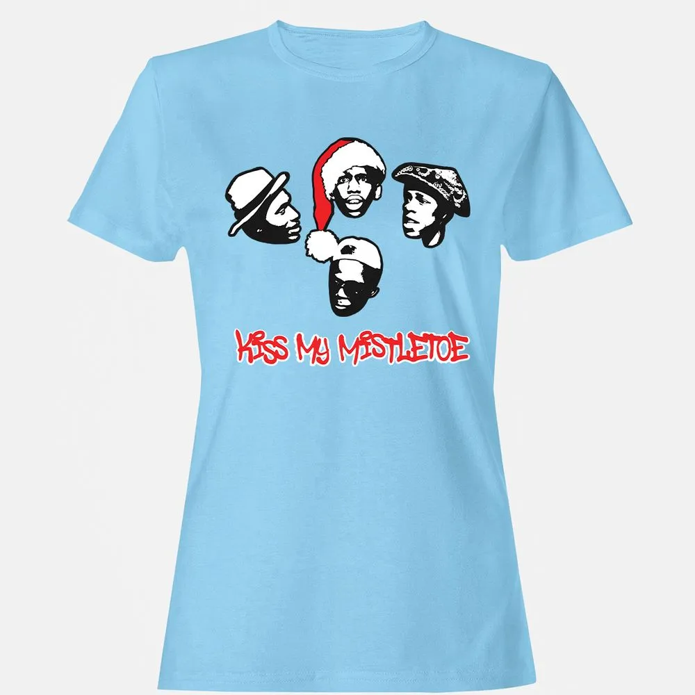 Kiss My Mistletoe Xmas Rap - Light Blue - 8