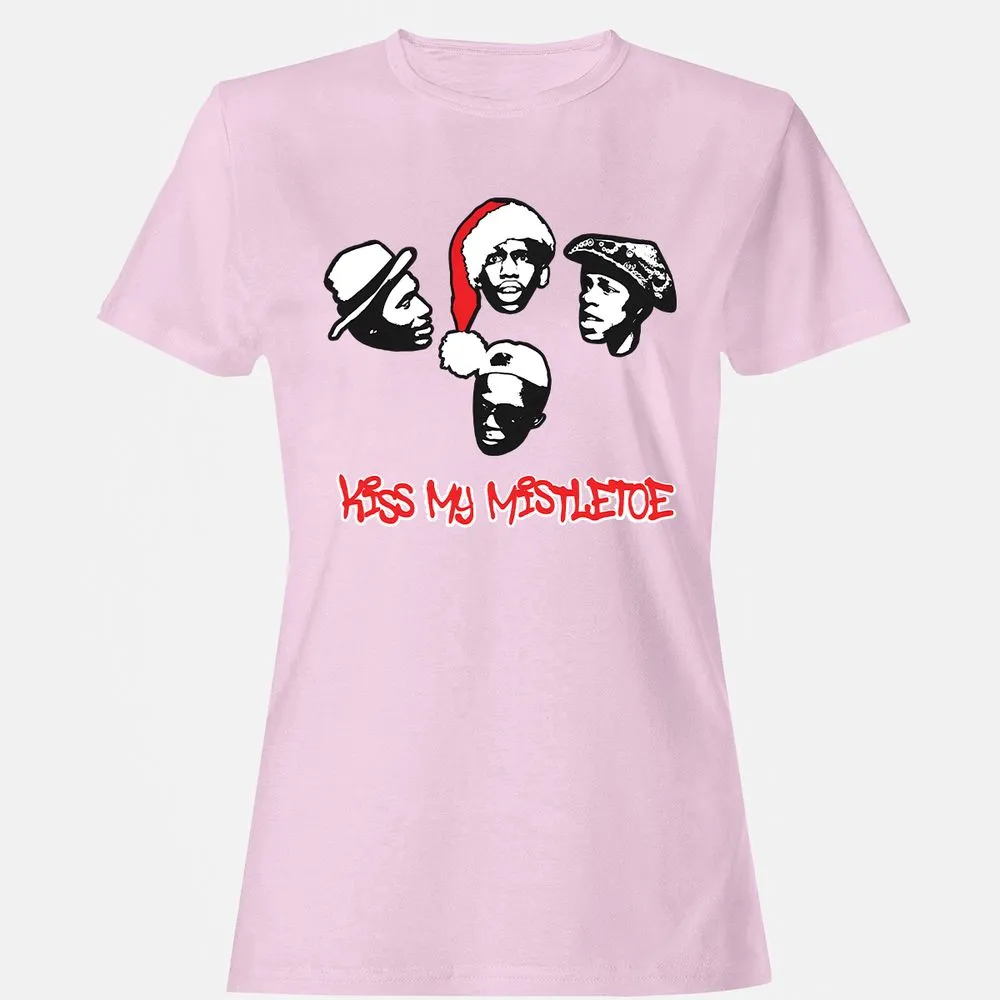 Kiss My Mistletoe Xmas Rap - Light Pink - 9
