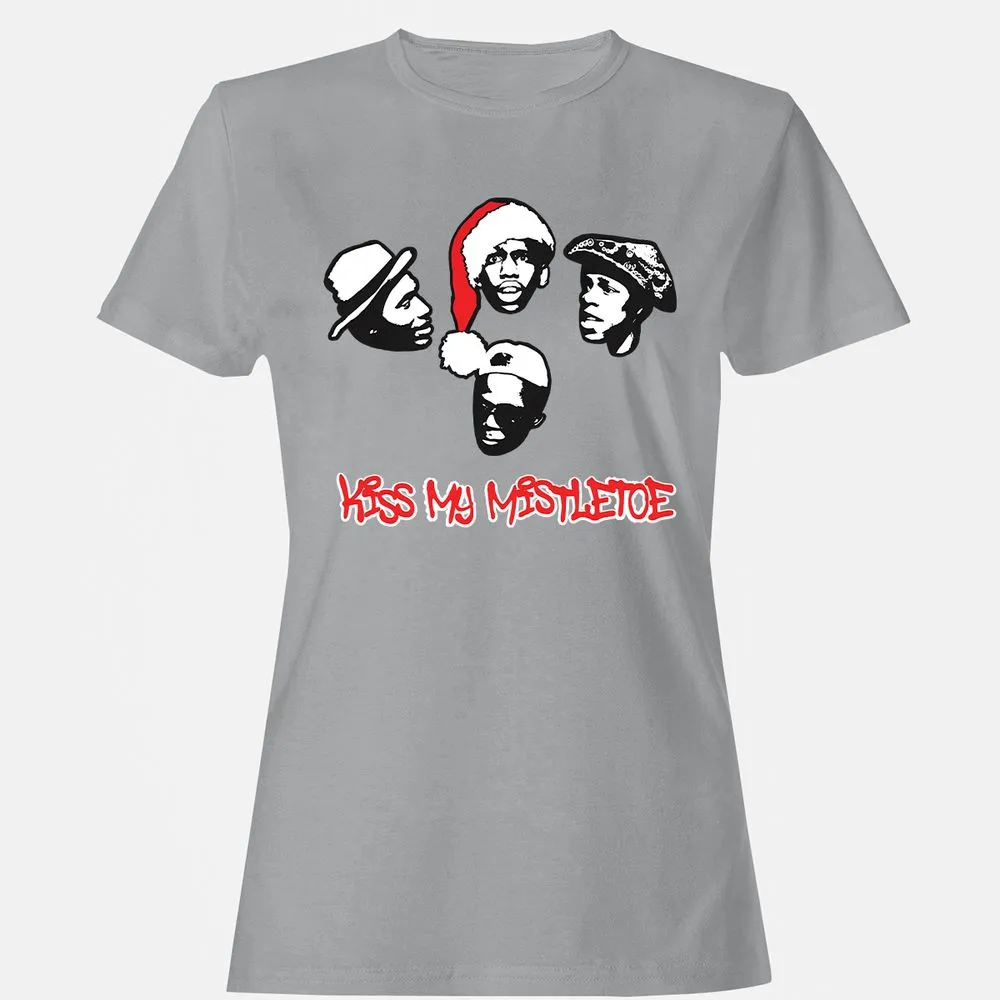 Kiss My Mistletoe Xmas Rap - Sport Grey - 15