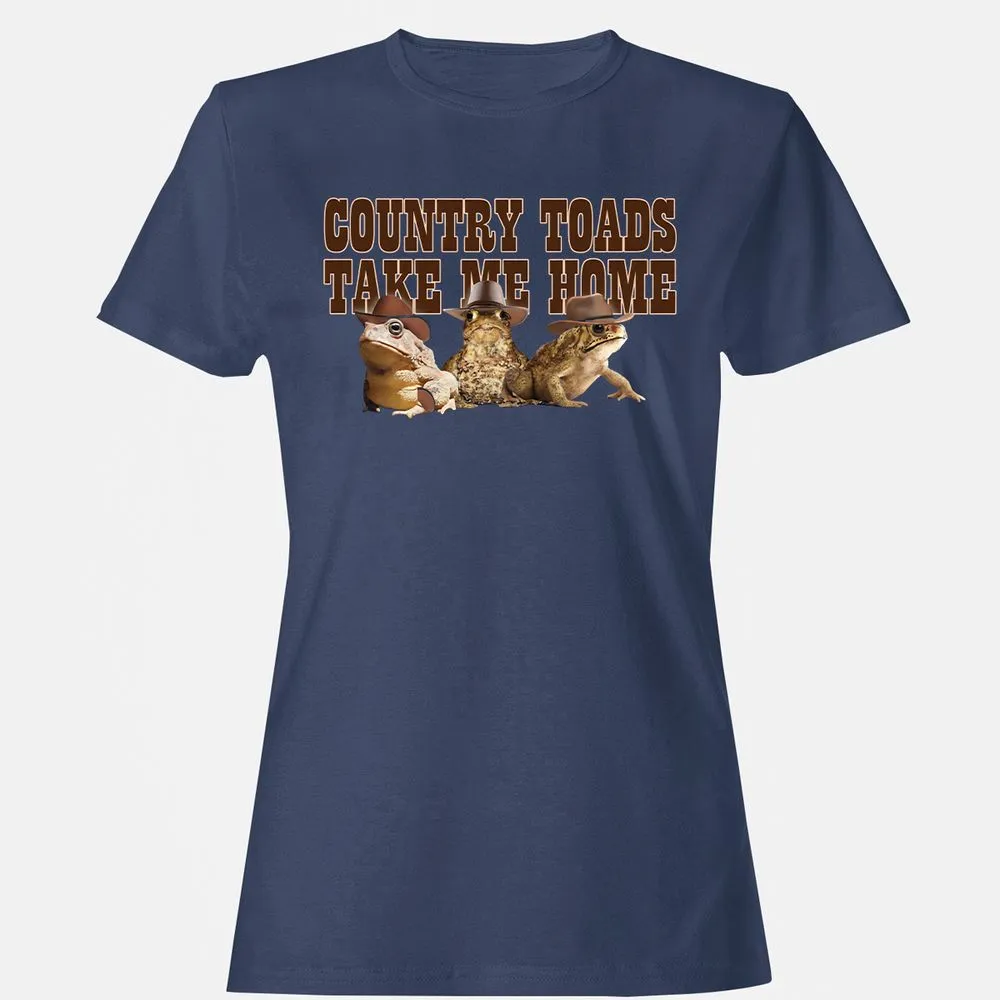 Country Toads Take Me Home - Navy - 10