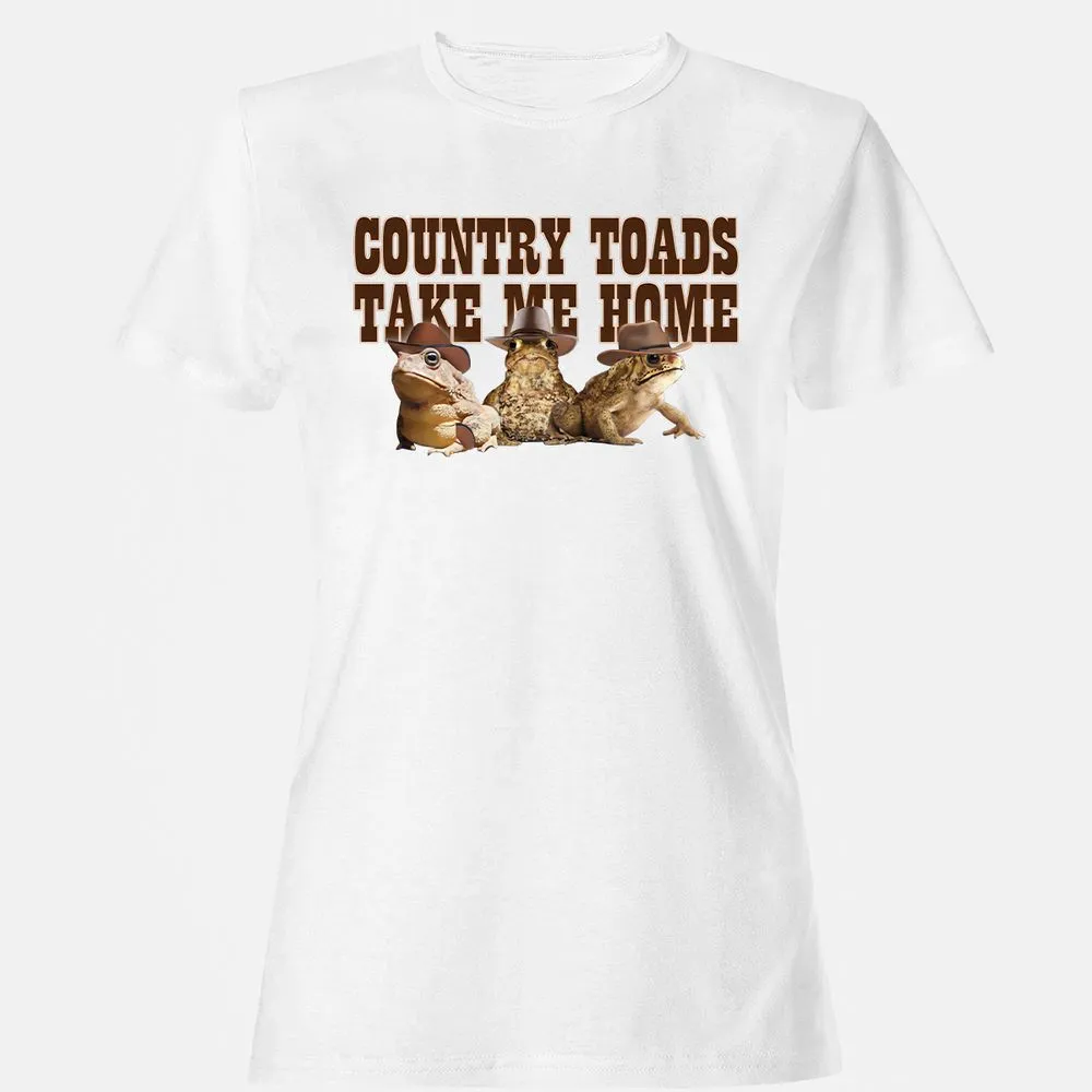 Country Toads Take Me Home - White - 16