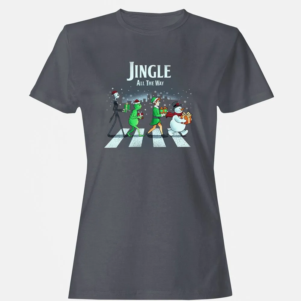 Women's T-Shirt - B5JLG9MT - Dark Heather - 5