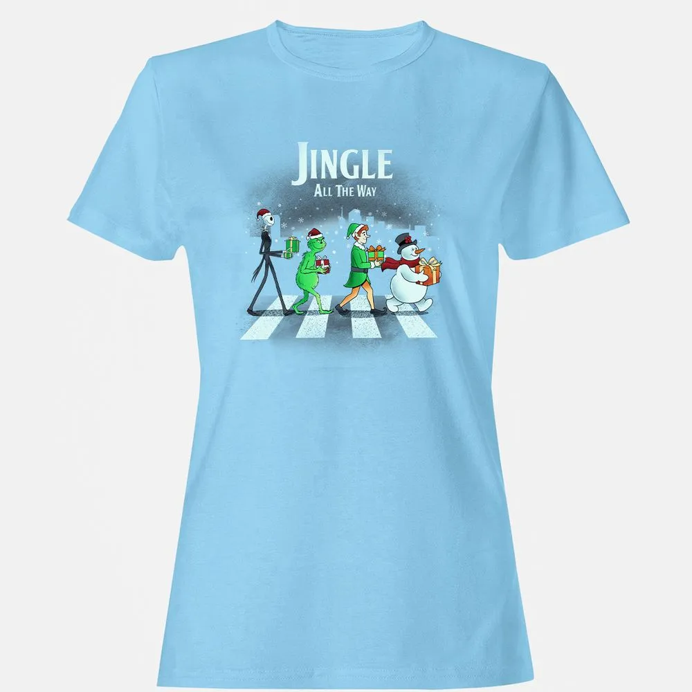 Women's T-Shirt - B5JLG9MT - Light Blue - 8