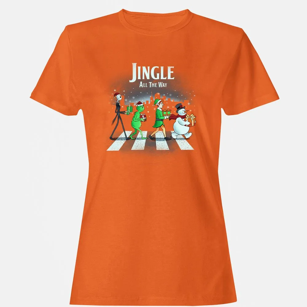 Women's T-Shirt - B5JLG9MT - Orange - 11