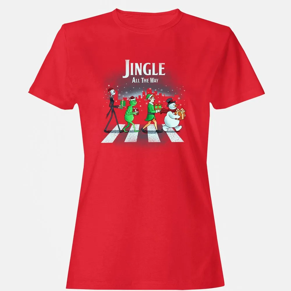 Women's T-Shirt - B5JLG9MT - Red - 13