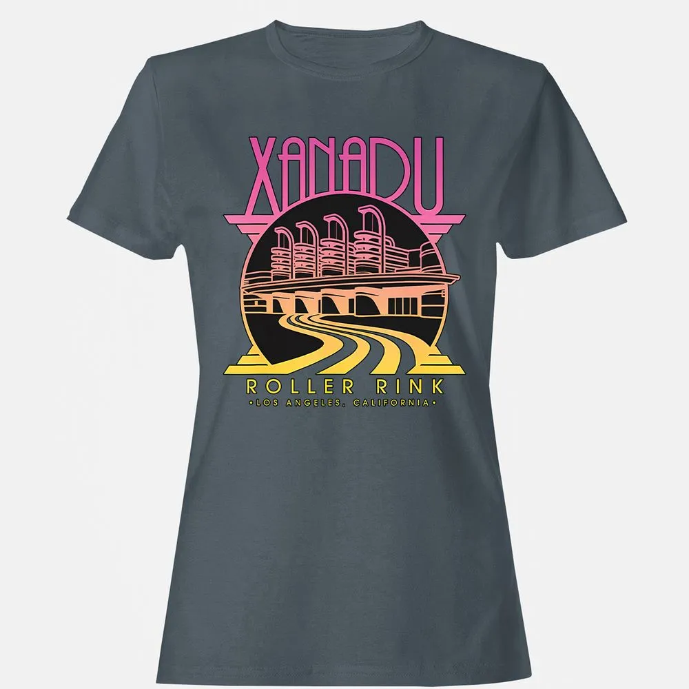 Olivia Newton-John Xanadu Roller Rink Pink Yellow Fade - Charcoal - 3