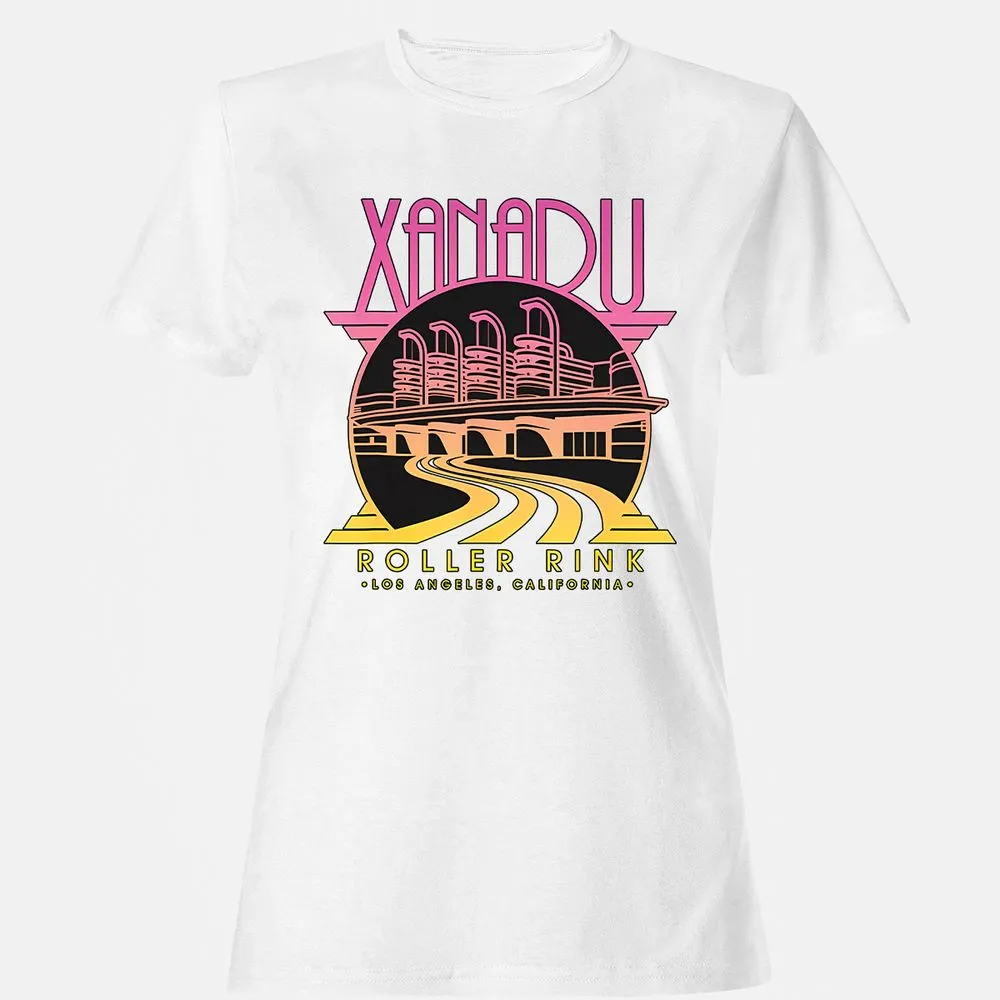 Olivia Newton-John Xanadu Roller Rink Pink Yellow Fade - White - 16