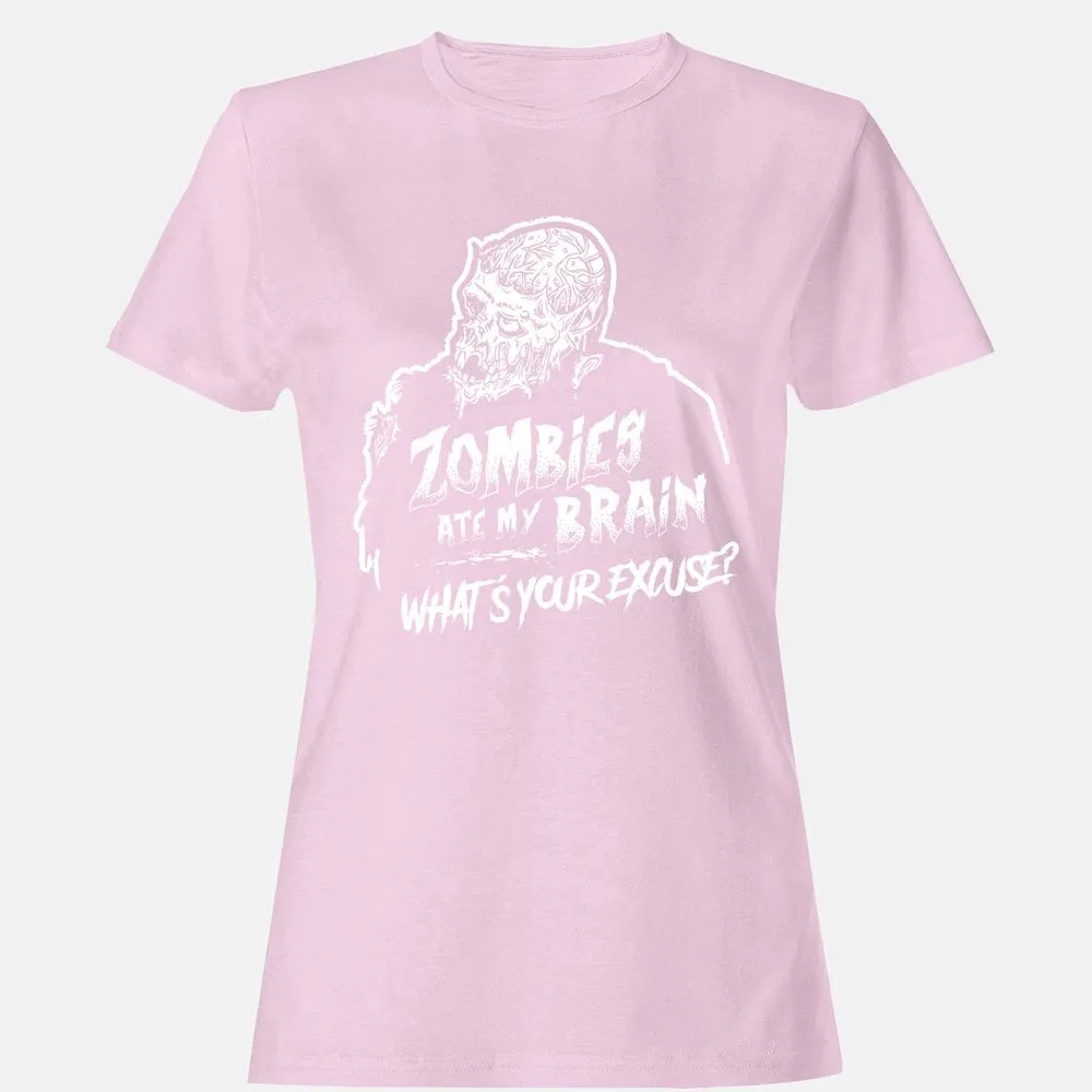 Zombies Ate My Brain - Light Pink - 9
