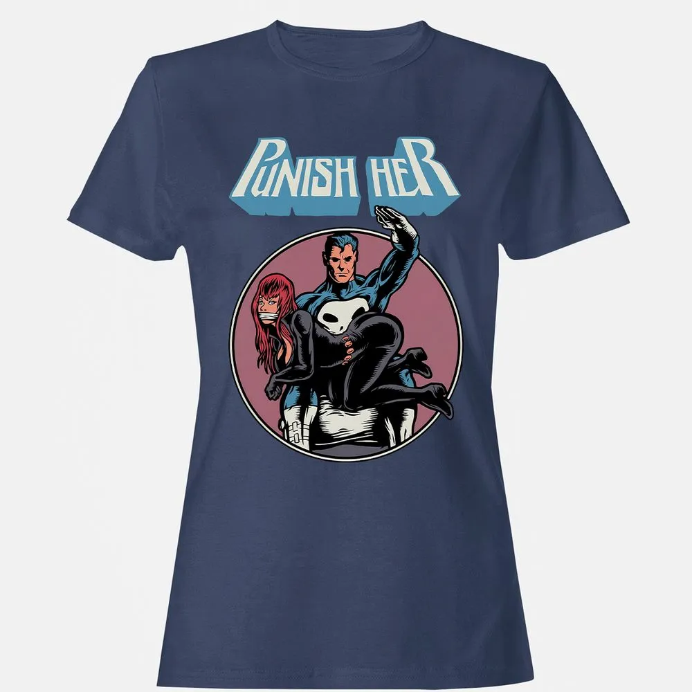Women's T-Shirt - R41KSNJQ - Navy - 10