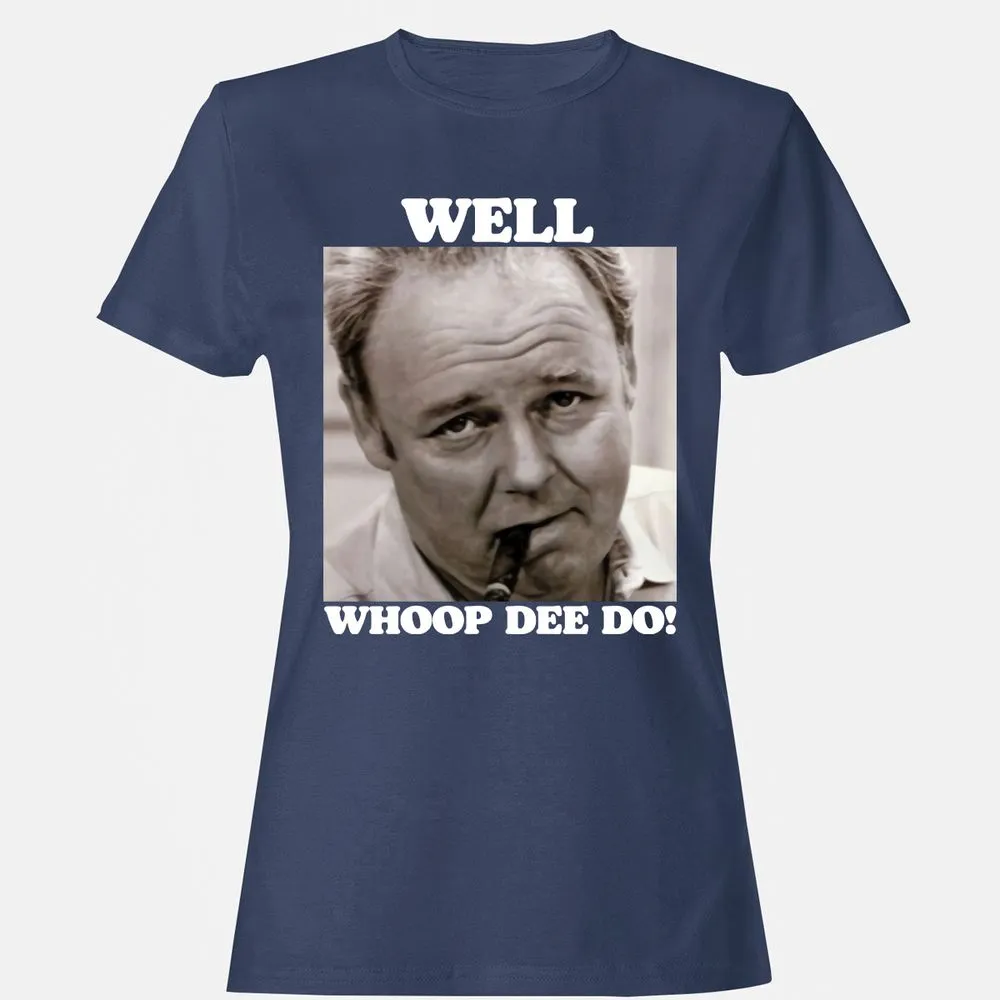 Funny 70s Tv Quote Whoop Dee Do - Navy - 10