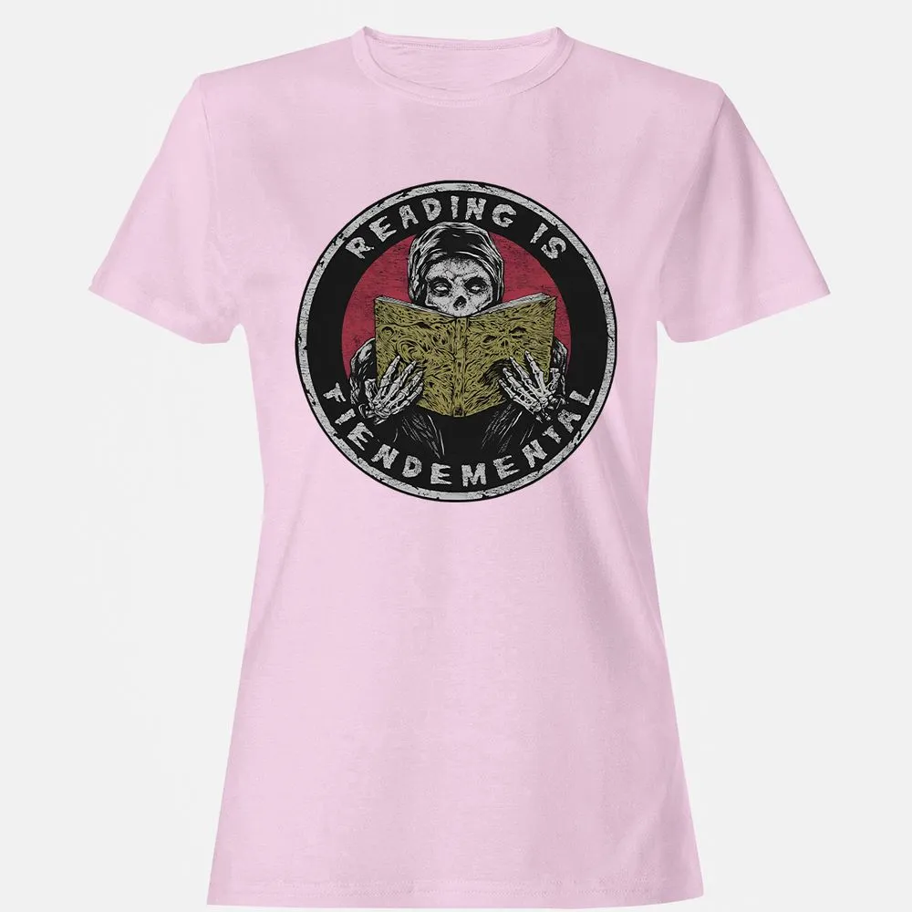 Reading Is Fiendemental - Light Pink - 9