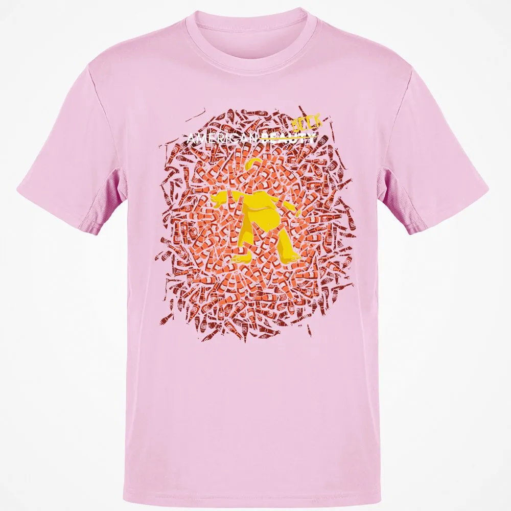 Classic Unisex T-Shirt - Y8BQV1KH - Light Pink - 5