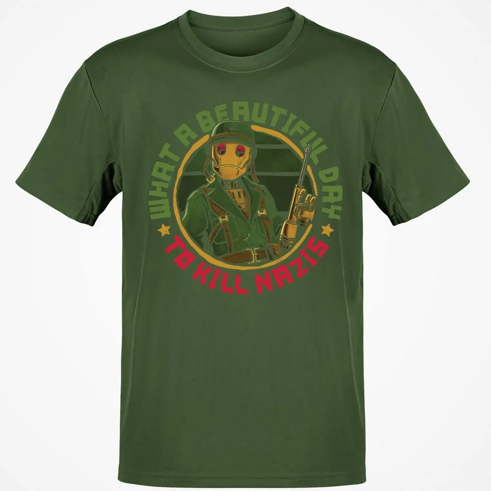 Classic Unisex T-Shirt - Q6T1GFBX - Military Green - 6