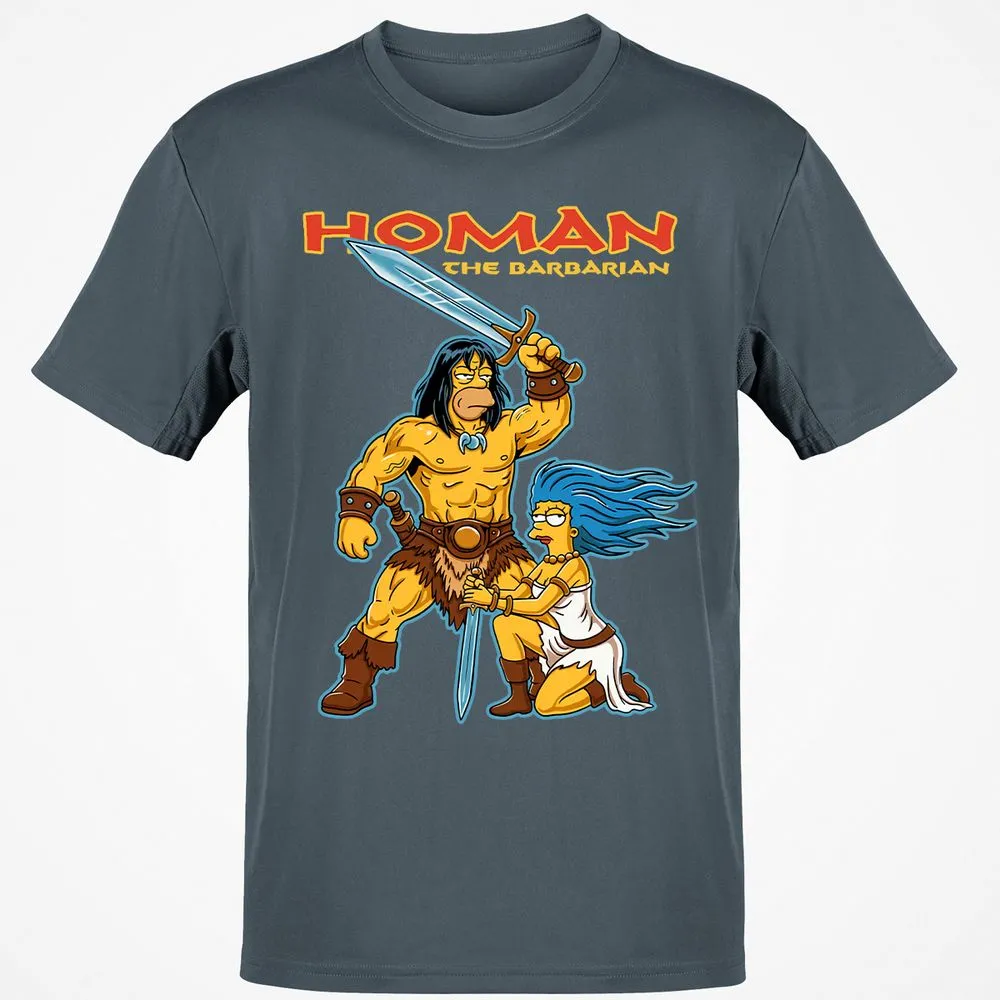 Classic Unisex T-Shirt - TBC9HURG - Charcoal - 3