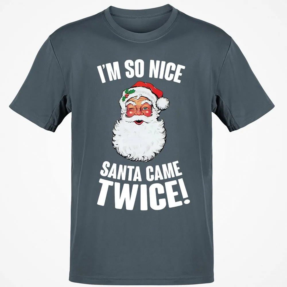 I'm So Nice Santa Came Twice! - Charcoal - 3