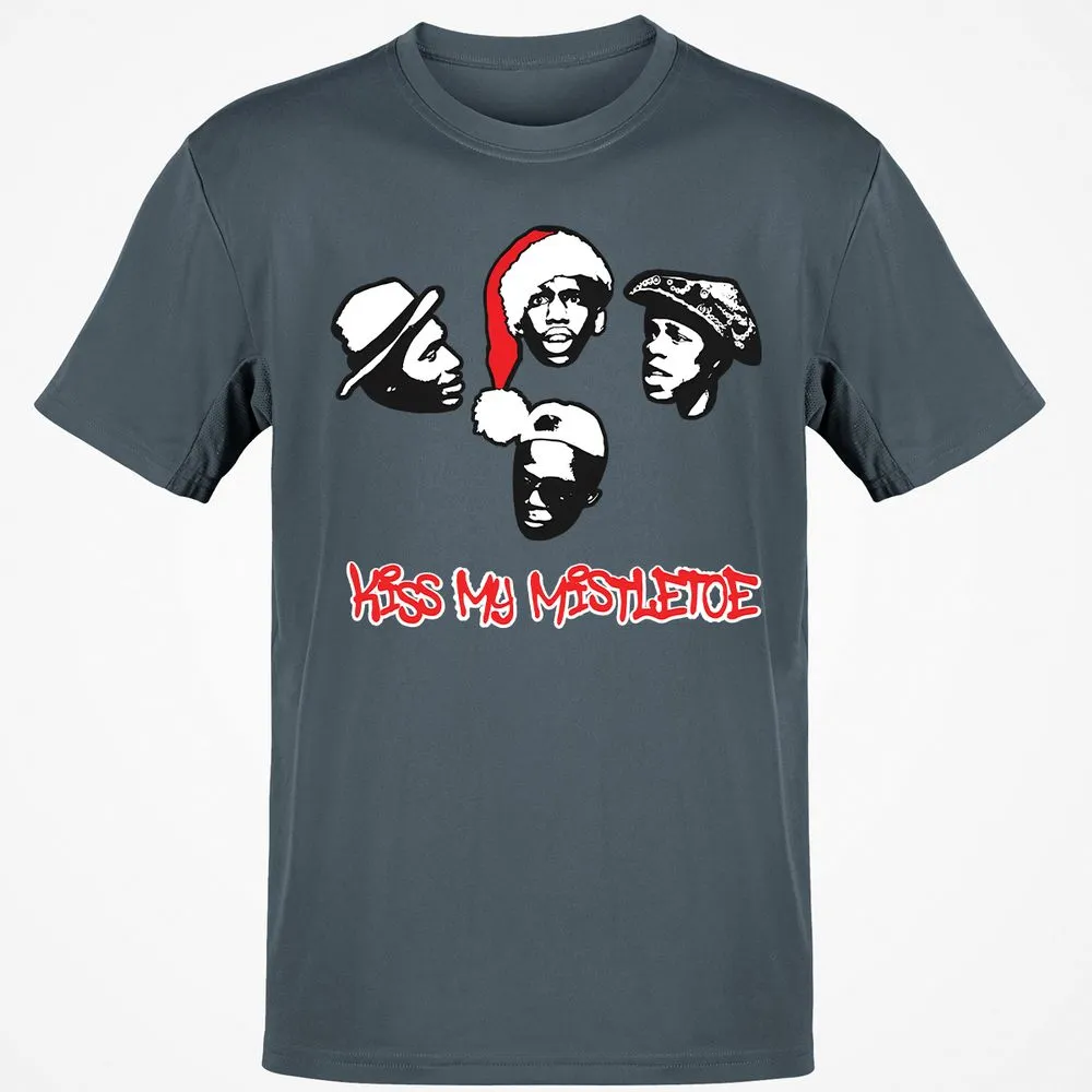 Kiss My Mistletoe Xmas Rap - Charcoal - 3
