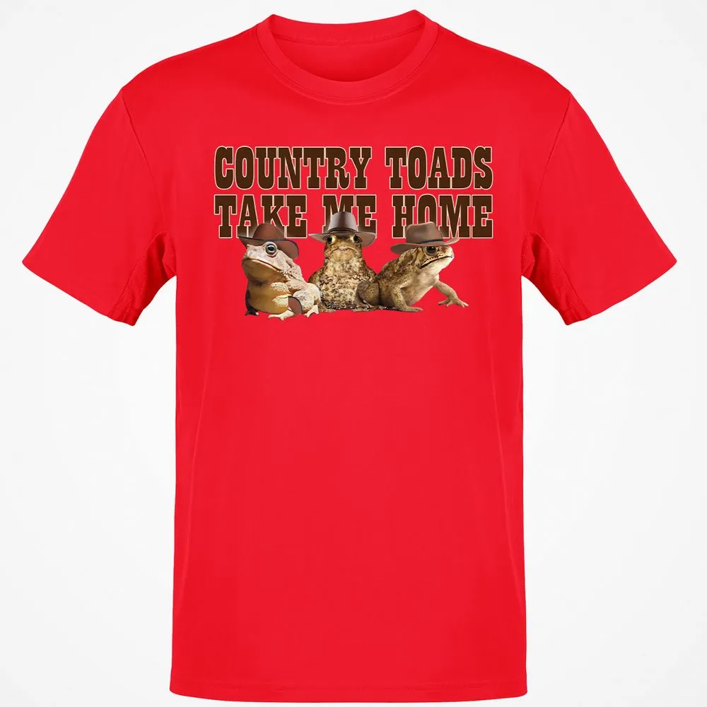 Country Toads Take Me Home - Red - 10
