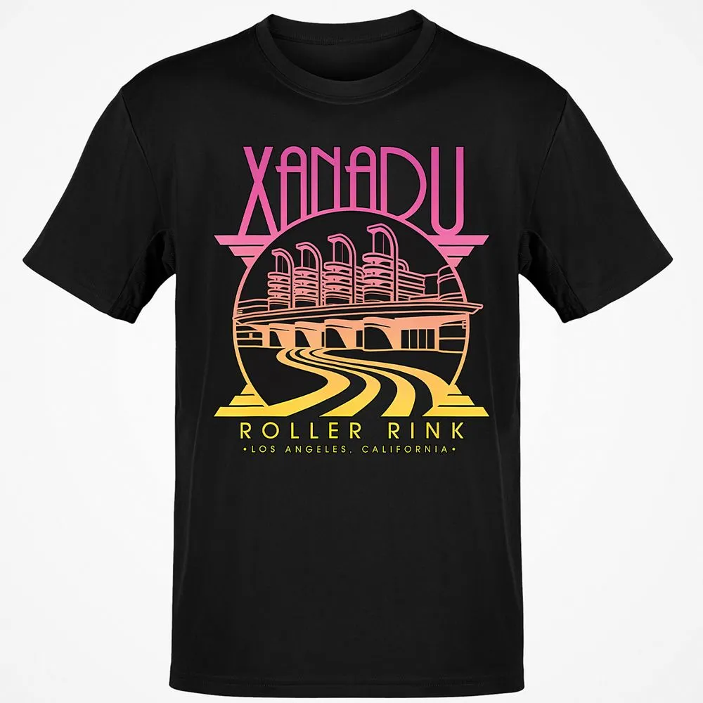 Olivia Newton-John Xanadu Roller Rink Pink Yellow Fade - Black - 1