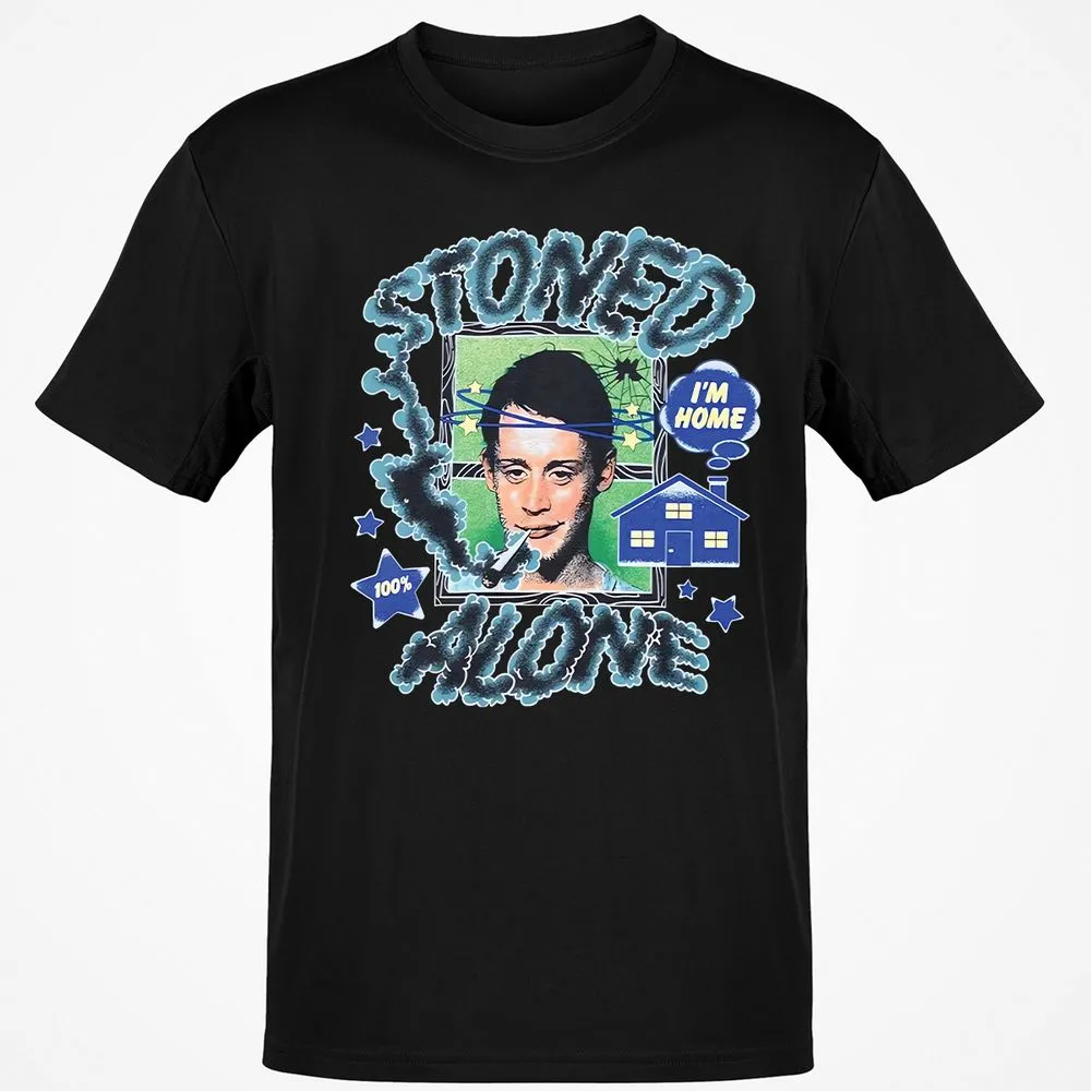 Stoned home alone - Black - 1
