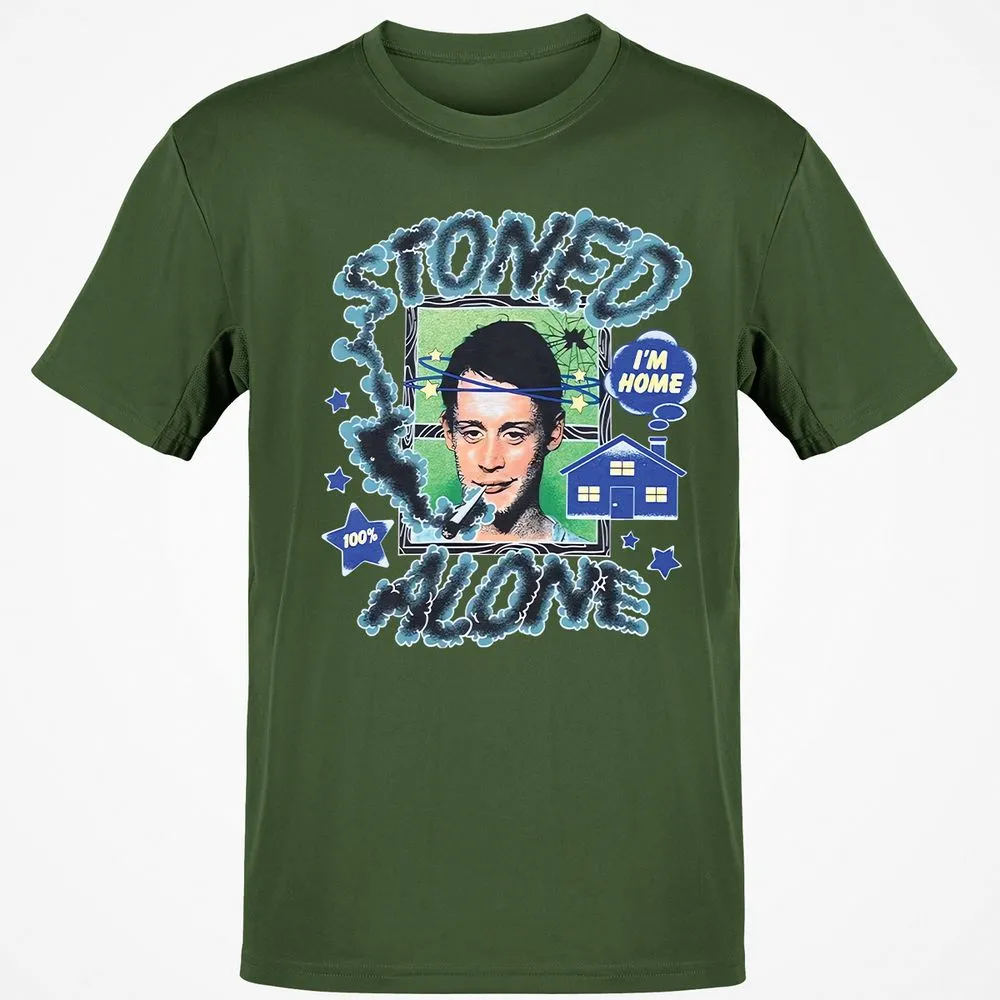 Stoned home alone - Military Green - 6