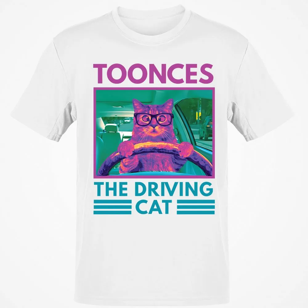 The Driving Cat - White - 12