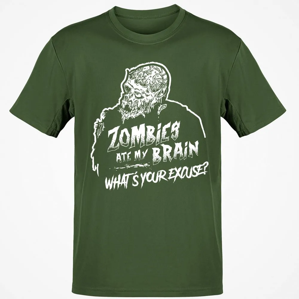 Zombies Ate My Brain - Military Green - 6