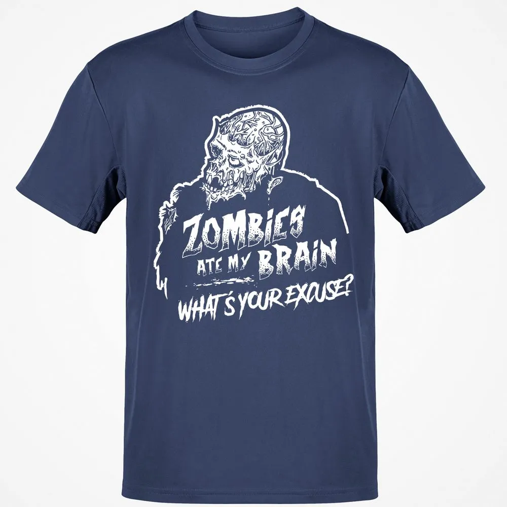 Zombies Ate My Brain - Navy - 7