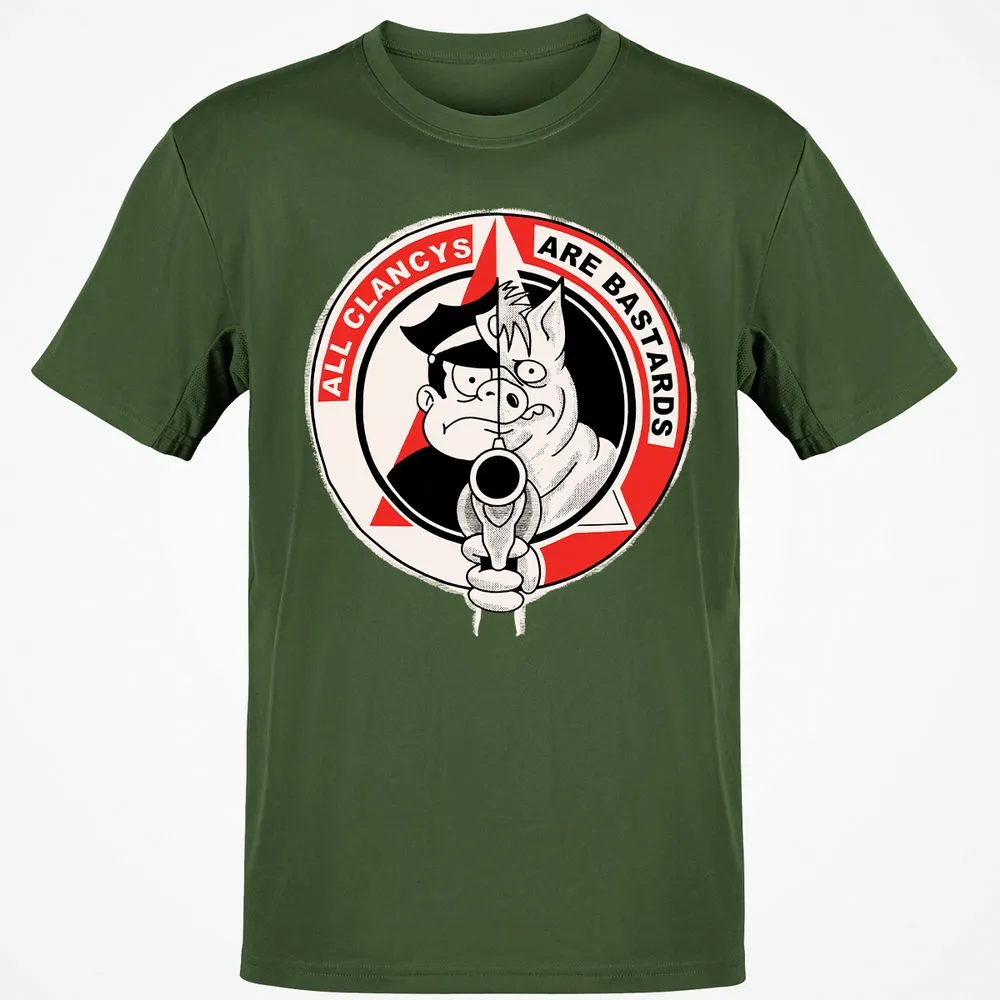All Clancys Are Bastards - Military Green - 6