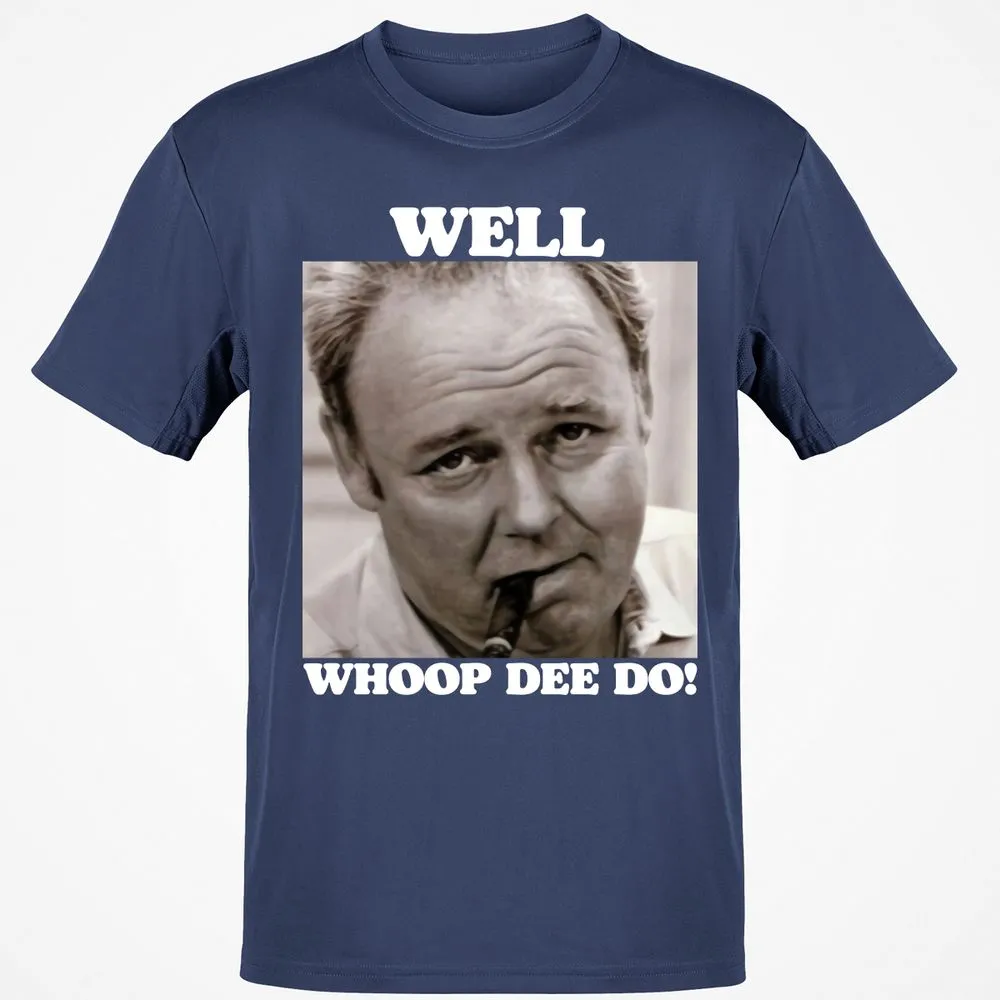 Funny 70s Tv Quote Whoop Dee Do - Navy - 7