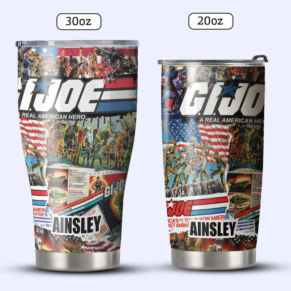 A Real American Hero G.I. Joe Vintage Stainless Steel Tumbler - 4