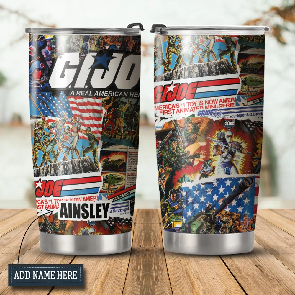 A Real American Hero G.I. Joe Vintage Stainless Steel Tumbler - 1