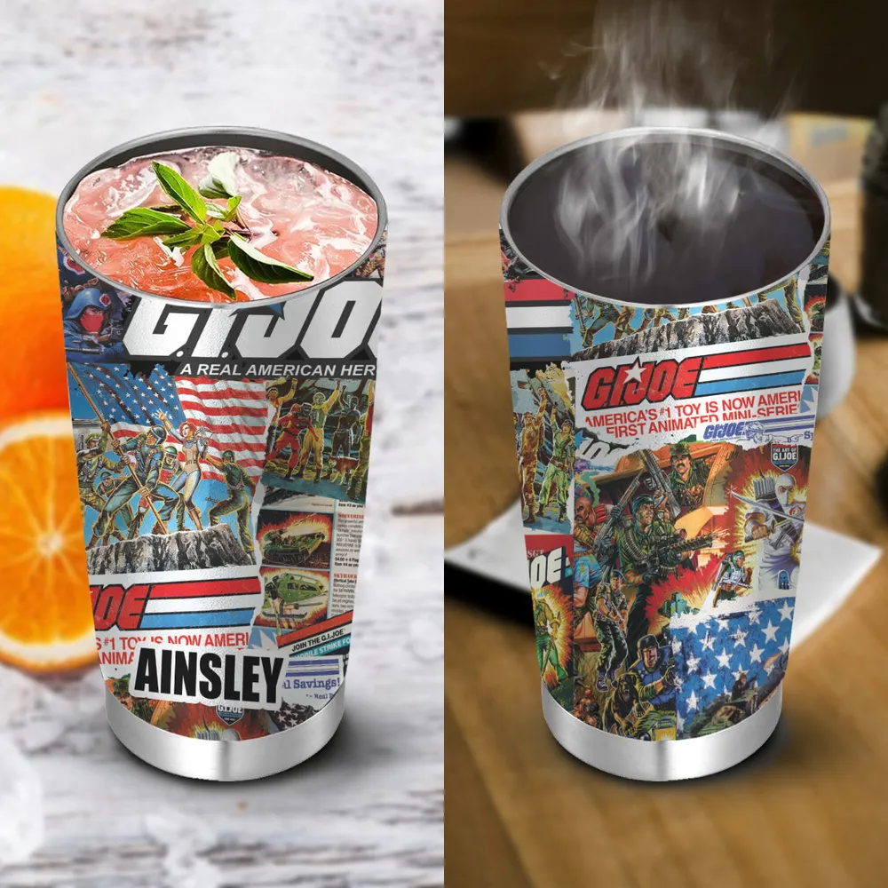 A Real American Hero G.I. Joe Vintage Stainless Steel Tumbler - 2