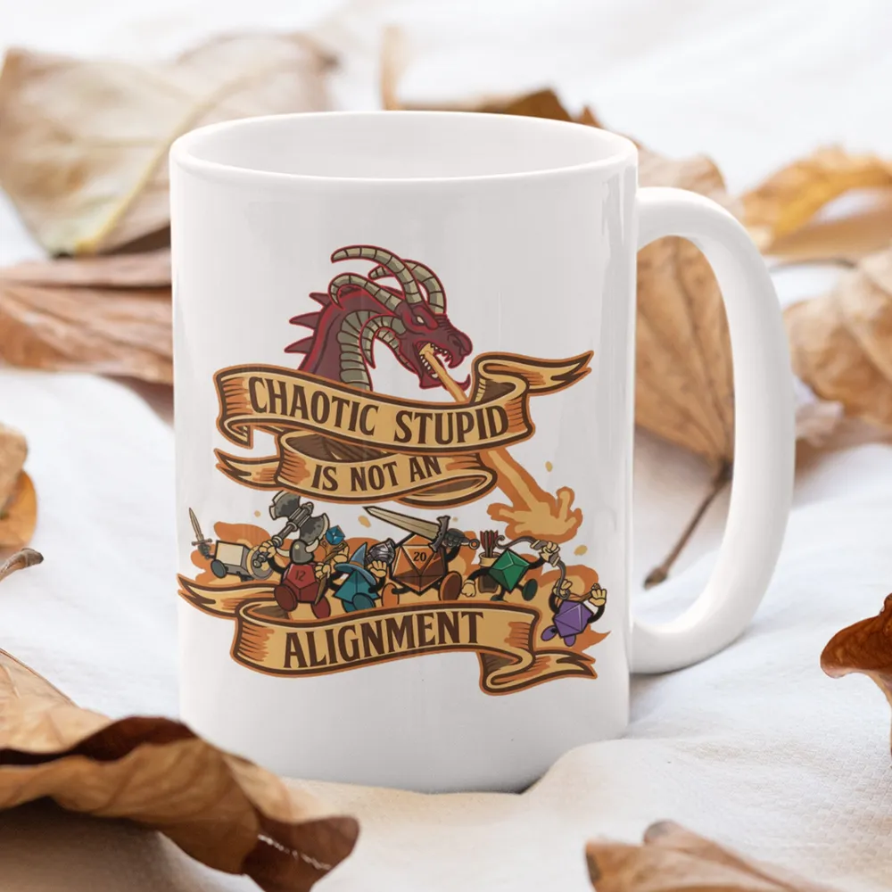 Chaotic Stupid Is Not An Alignment Ceramic Mug - 1