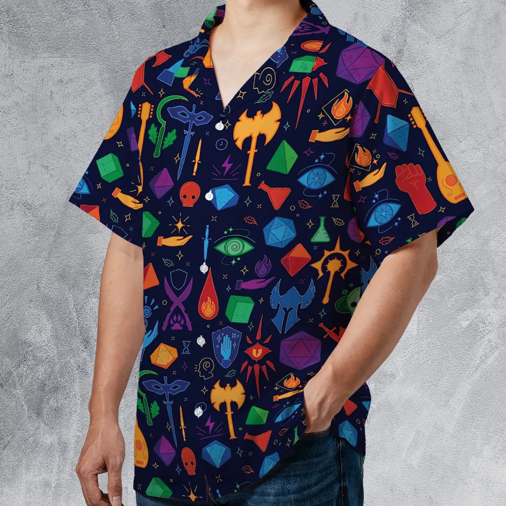 Colorful Dice Hawaiian Shirt - 2