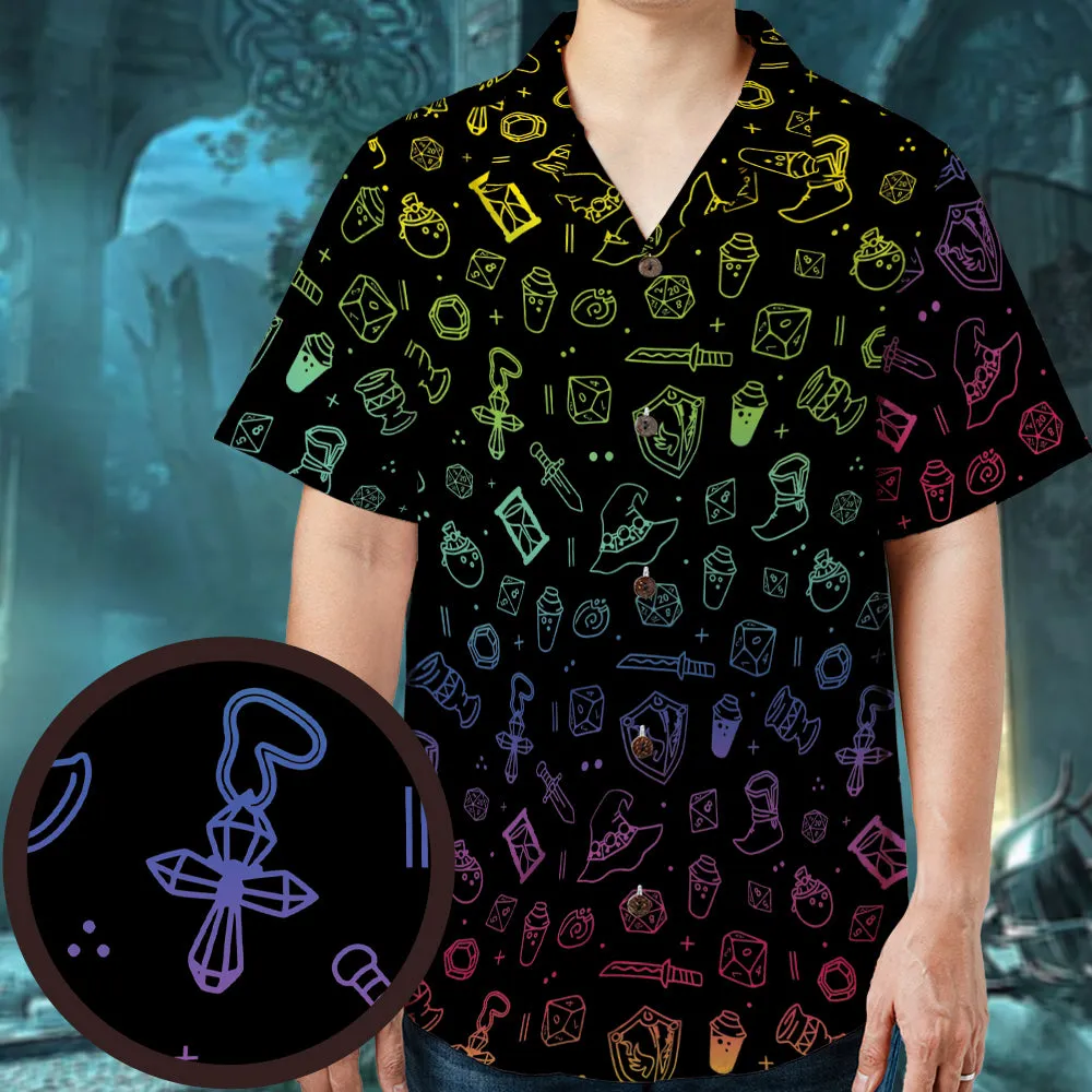 RPG Medieval Weapons Hawaiian Shirt - 1