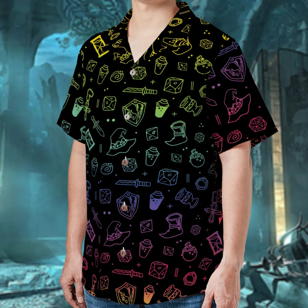 RPG Medieval Weapons Hawaiian Shirt - 2