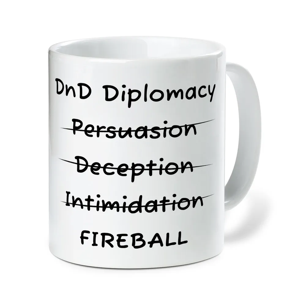 DnD Diplomacy Ceramic Mug - 2