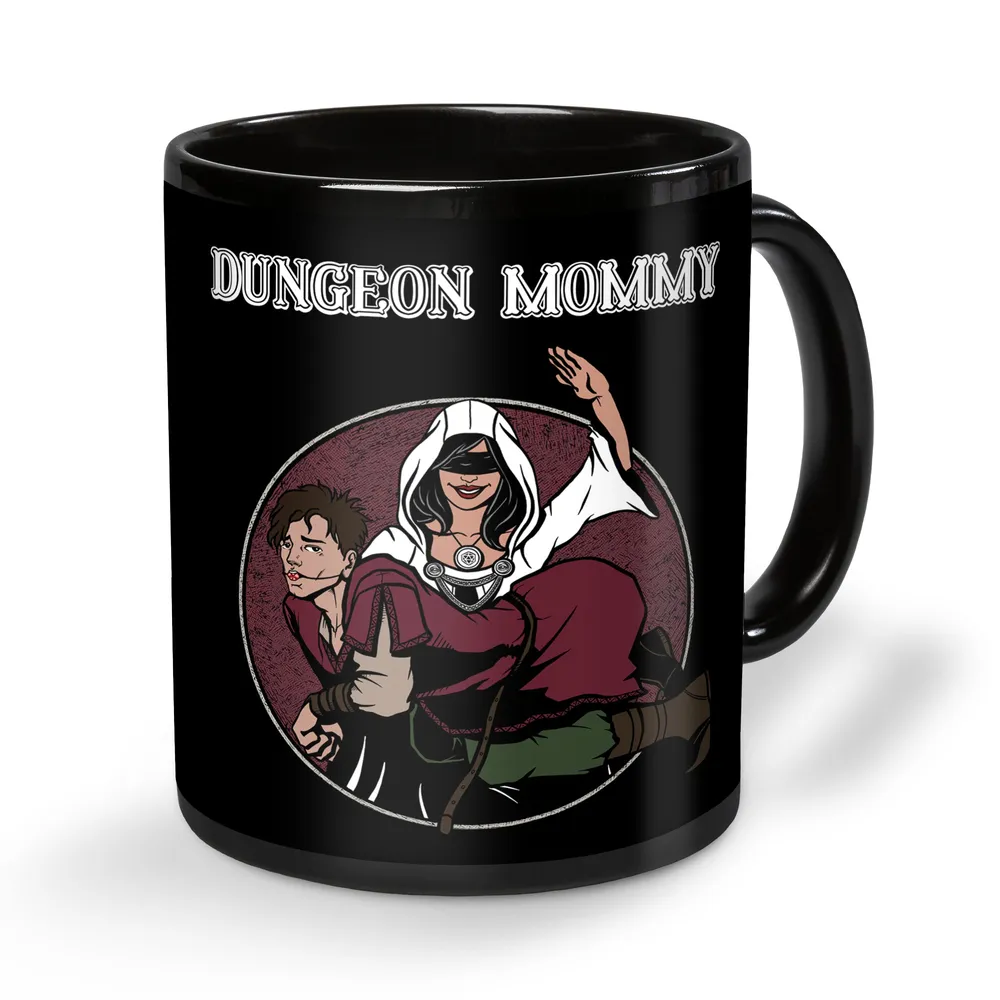 Dominant Dungeon Mommy Black Ceramic Mug - 2